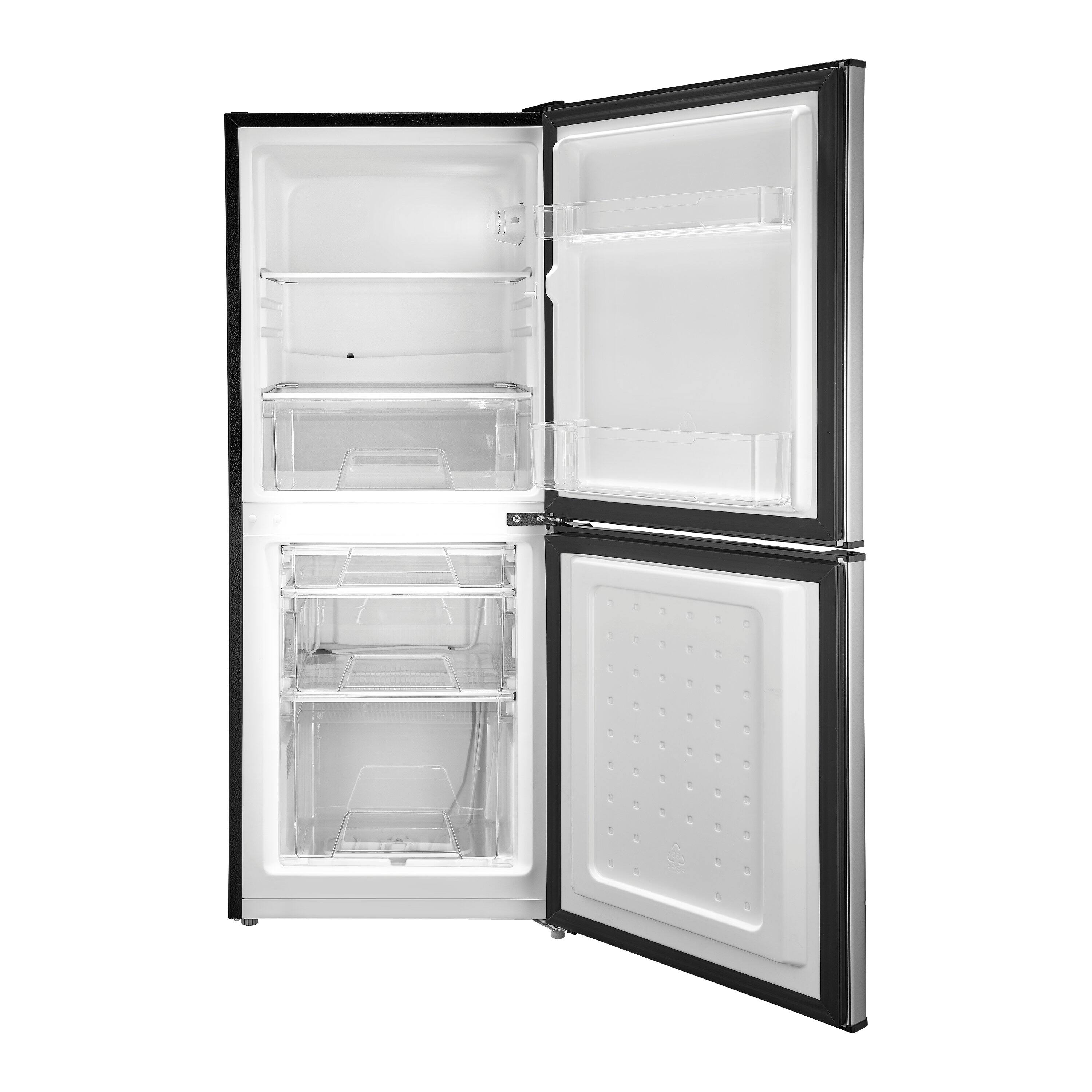 Alt View 13. Insignia™ - 4.9 Cu. Ft. Mini Fridge with Bottom Freezer and ENERGY STAR Certification - Stainless Steel.
