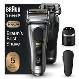 Braun - Series 9 PRO+ Electric Shaver with 6 in 1 SmartCare Center - Silver