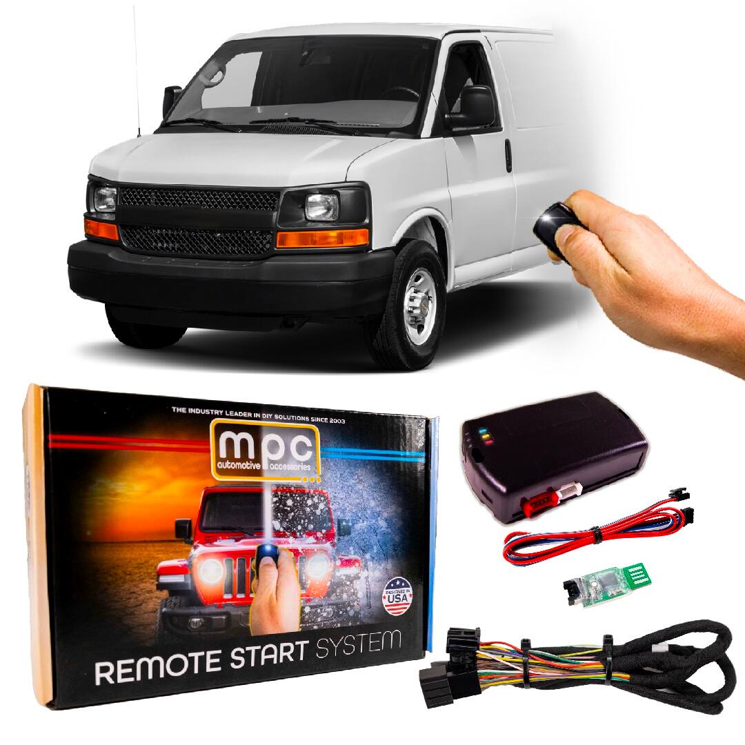 MPC - Plug-n-Play Remote Start For 2008-2017 Chevrolet Express 2500 Uses OEM REMOTES - Black
