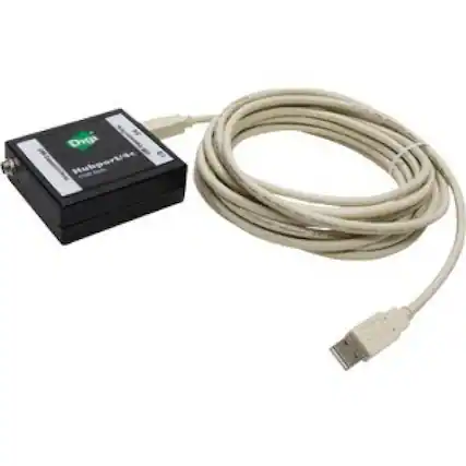 Front. Digi International - Digi Hubport/4c DC 5.5-30V powered 4-port USB Hub - USB - External - 4 USB Port(s) - 4 USB 2.0 Port(s) - Unknown.