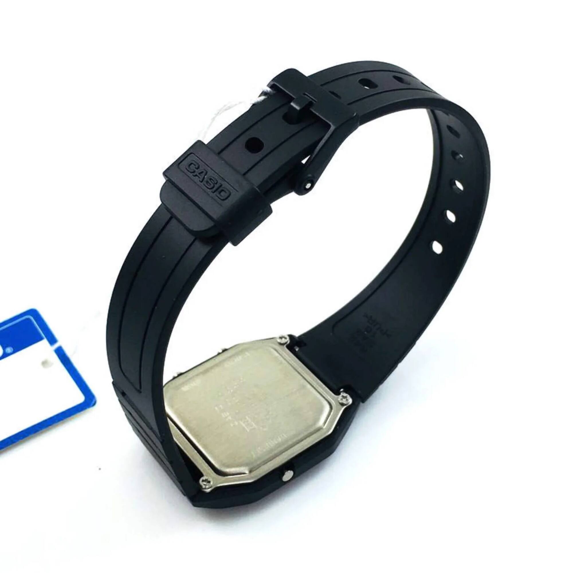 Alt View 1. Casio - Casio Unisex Analog-Digital Watch with Gray Dial and Black Band - AW-48HE-8AV - Black.