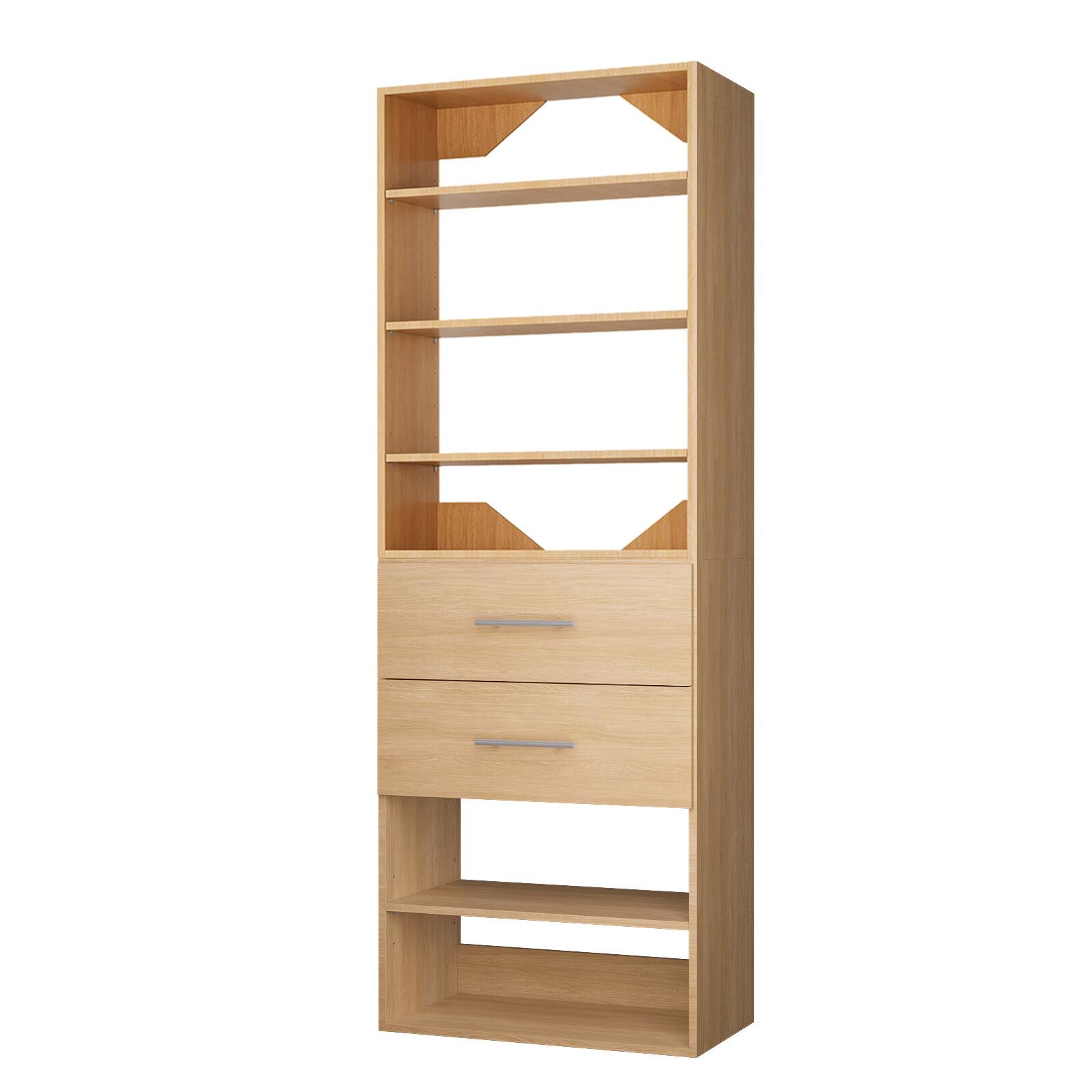 Alt View 3. Roomtec - Roomtec 31.5 in Wood Modular Closet System Unit-Customizable Wall Mounted Walk-In Closets for Bedroom or Walk-in Closet - Wood.