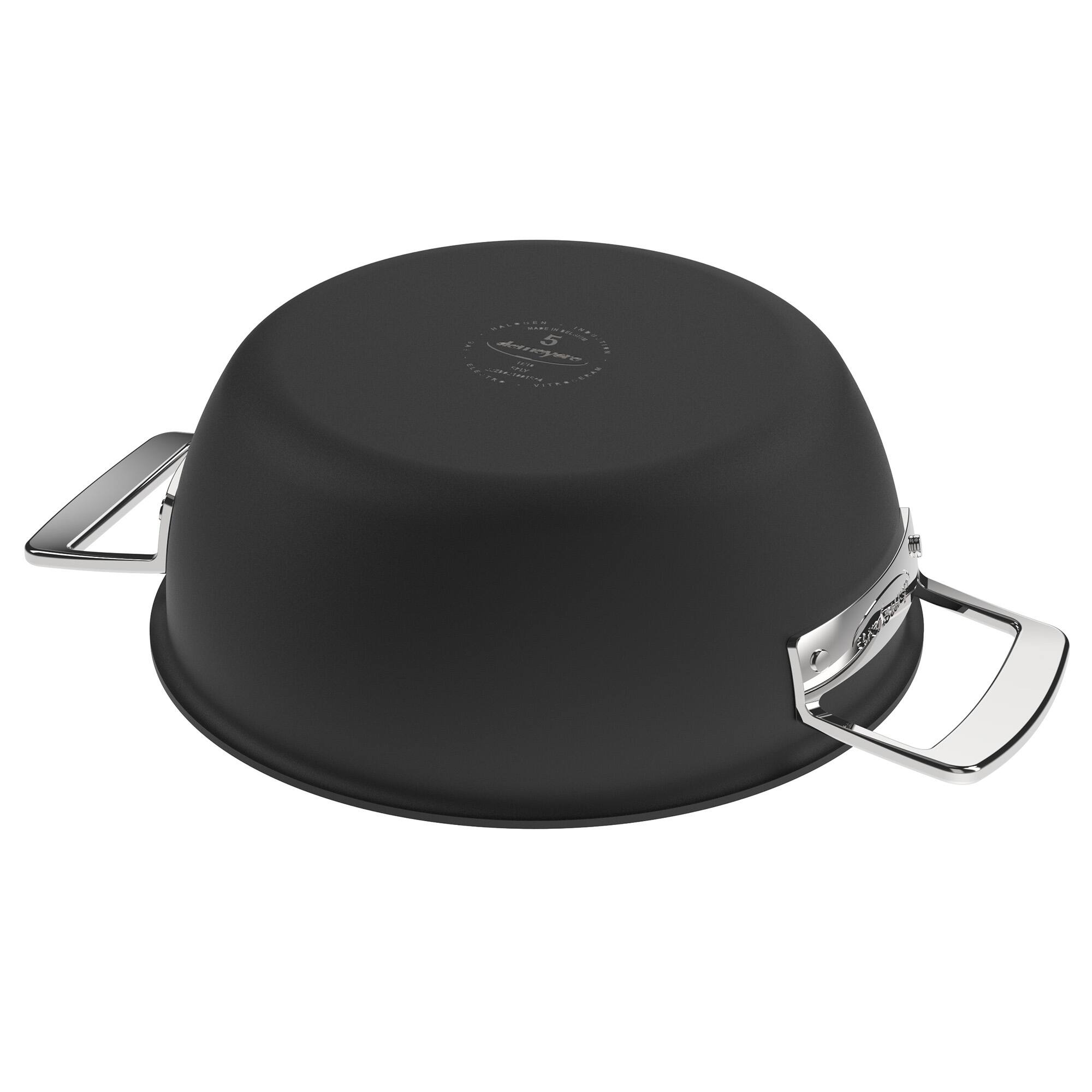 Alt View 8. Demeyere - Demeyere Black 5 Stainless Steel with Ceramic exterior coating 3.5-qt Dutch Oven with Lid - Black.