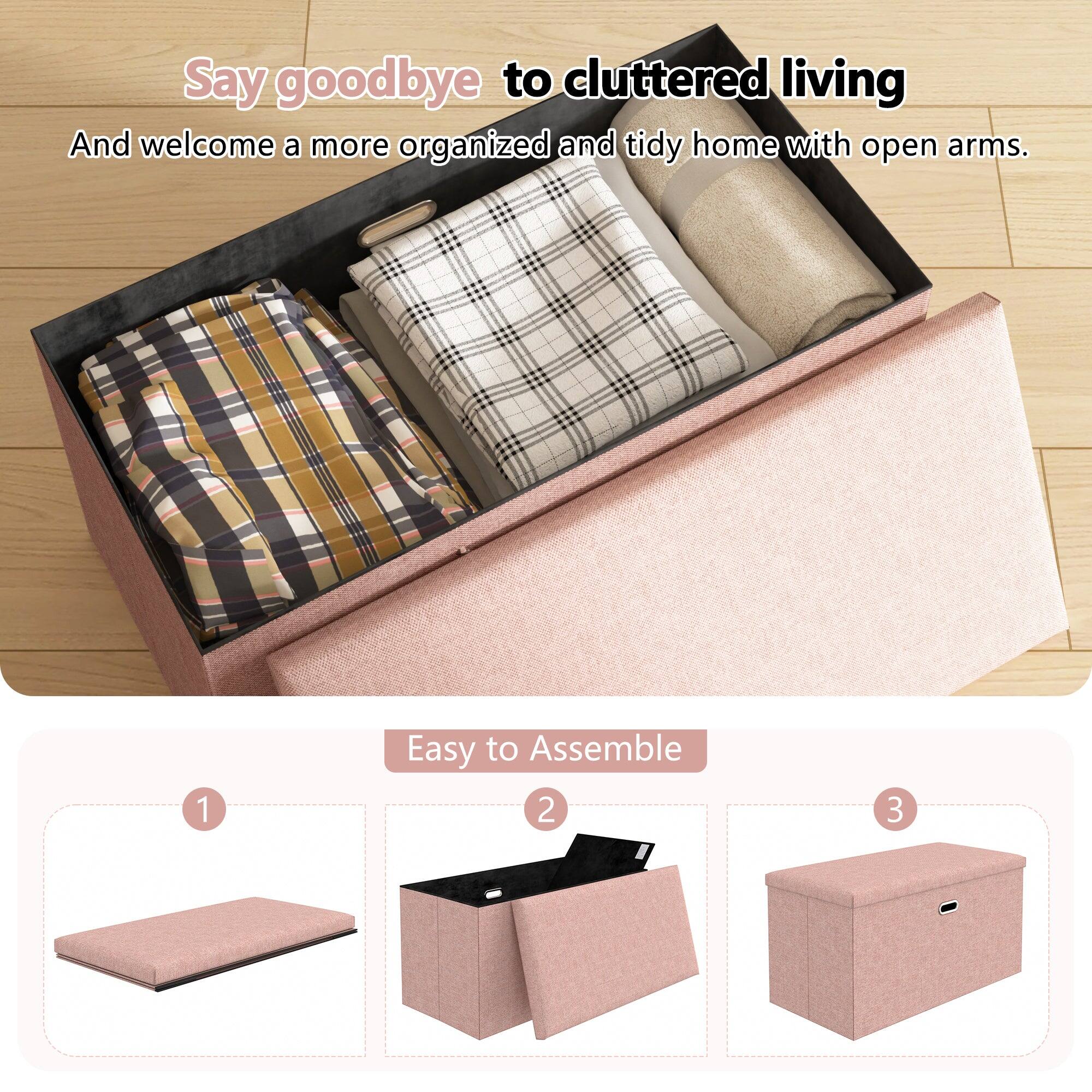 Say goodbye to cluttered living  
And welcome a more organized and tidy home with open arms.  

Easy to Assemble  
1  
2  
3