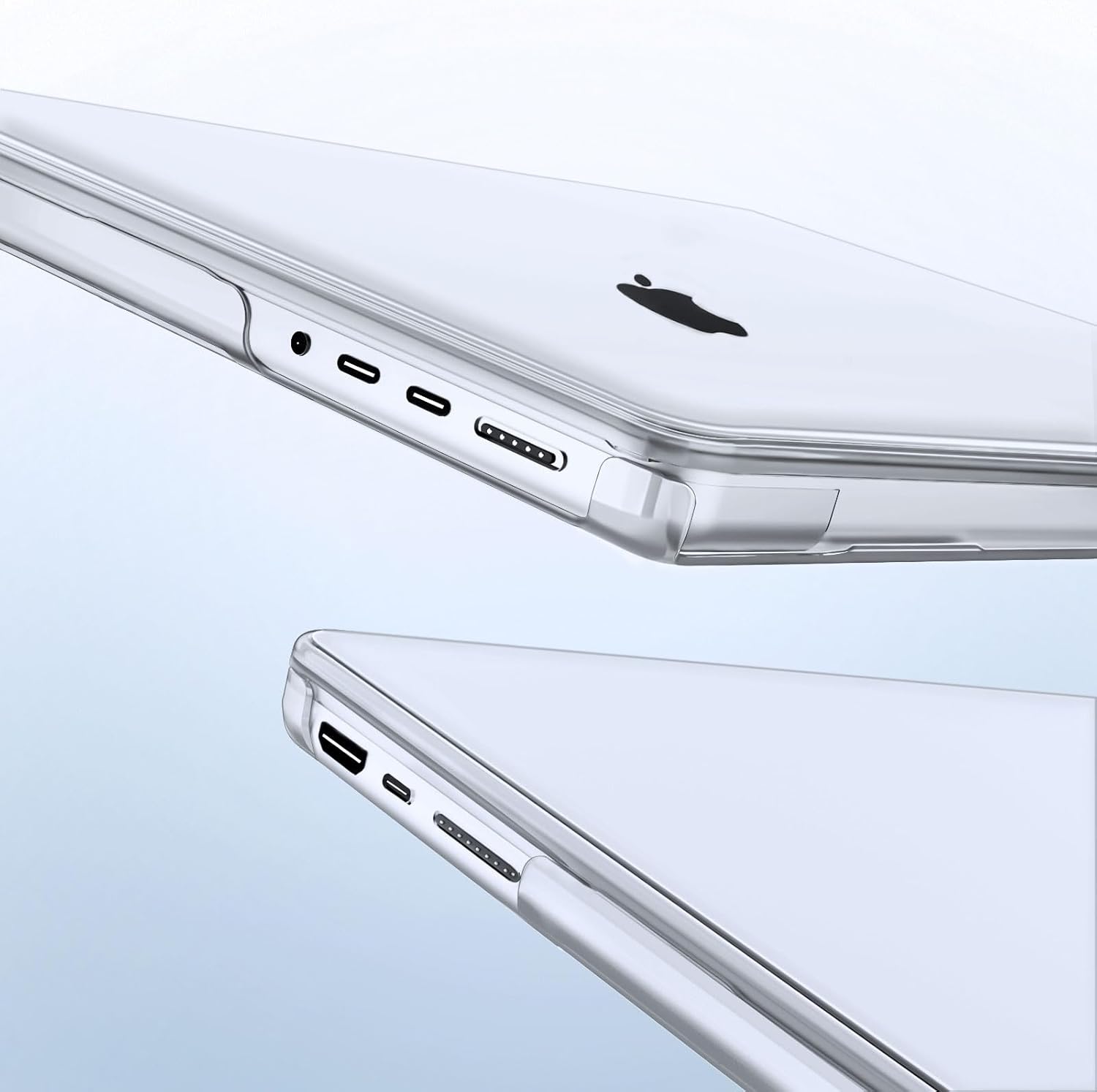 Alt View 1. mosiso - Case for MacBook Pro 14 inch Case M5 M4 M3 M2 M1 2026-2021 A3427 A3426 A3434 A3112 A3185 A3401 A2918 A2992 A2779 A2442 - Crystal Clear.