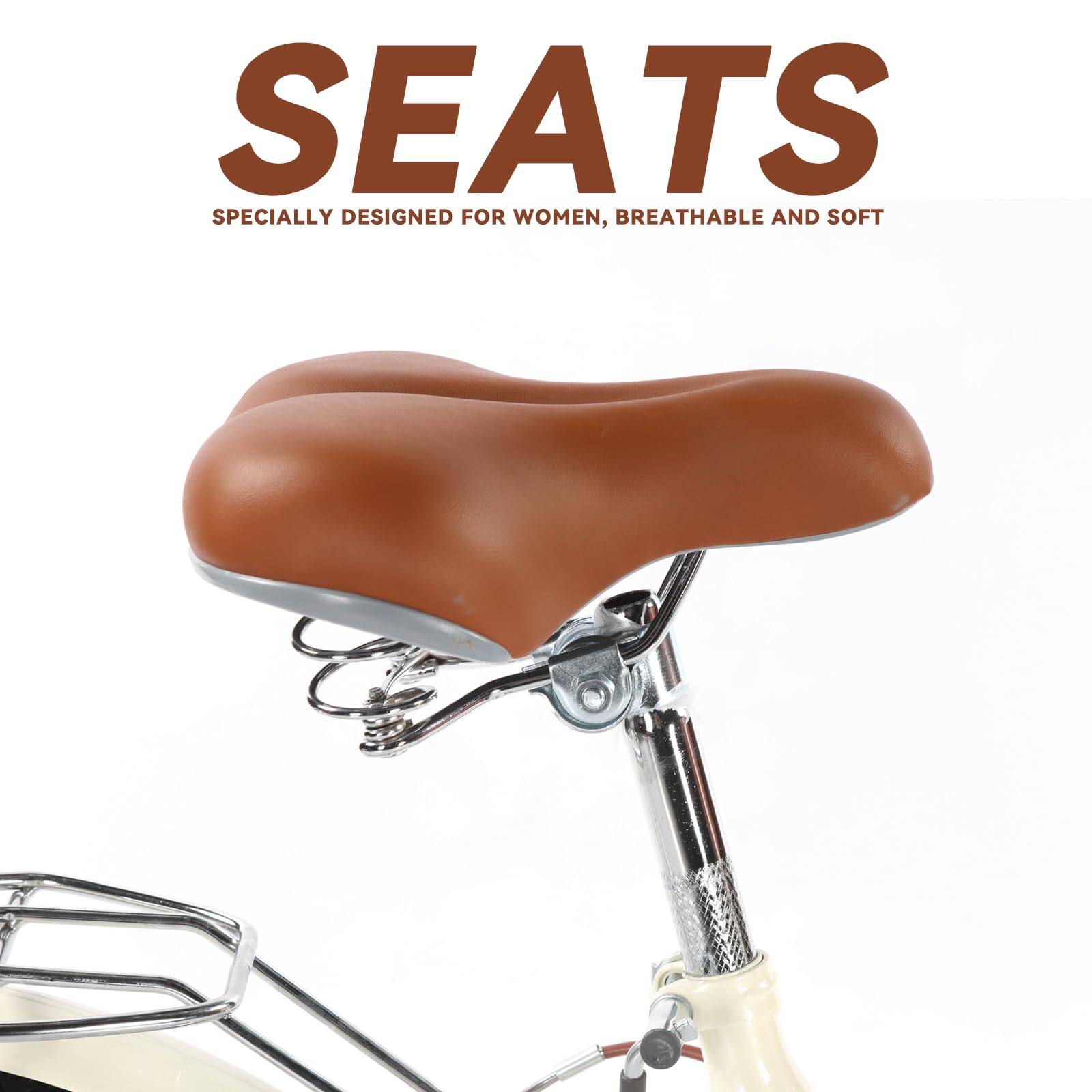 SEATS  
Specially designed for women, breathable and soft
