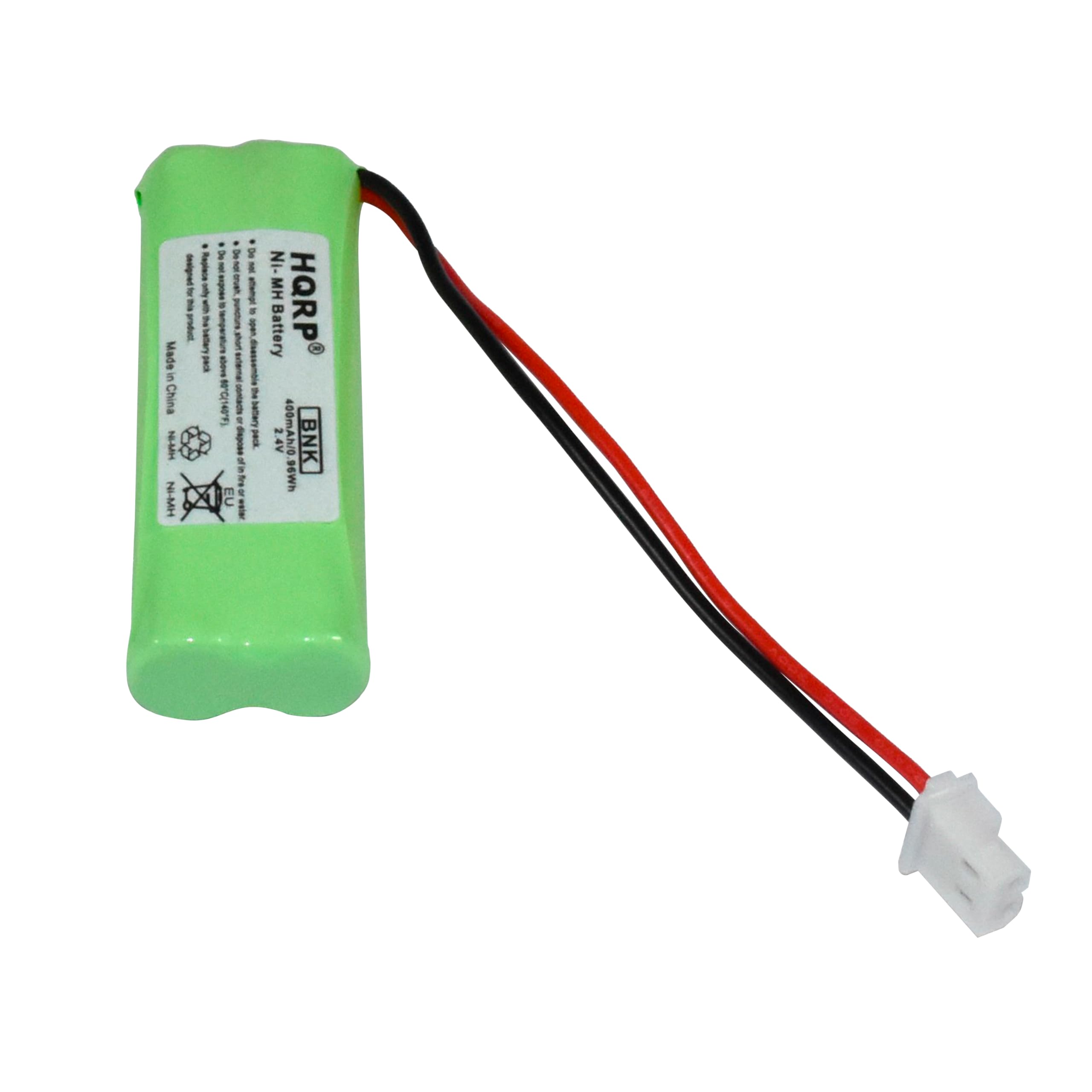 Made in China  
N-M NIMH  
1 p Y g Y & E I I .  
punctura .  
I I I I I 6G140"  
Battery 1 Sepoe pR 1 - e EU I NI- MH Battery HQRP - 2.4V 400mAH/9 BNK seWh

---

Ni-MH Battery  
4.8V 2400mAh  
BNK  
Made in China  
HQRP  
EU