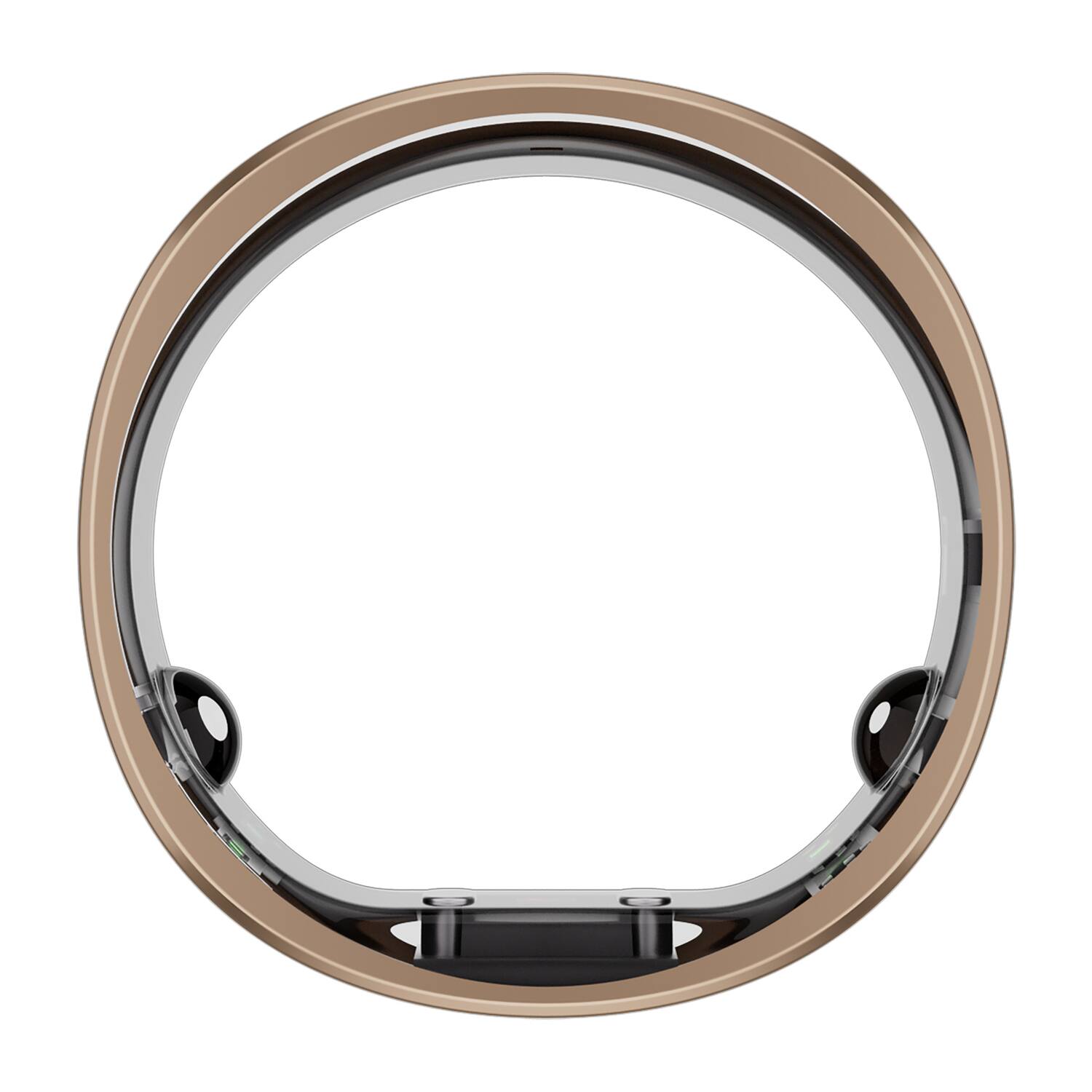 Alt View 2. RINGCONN - Gen 2 Air Ultra-Thin Smart Ring with Health Tracking, AI for Proactive Wellness, Size 10 - Dune Gold.
