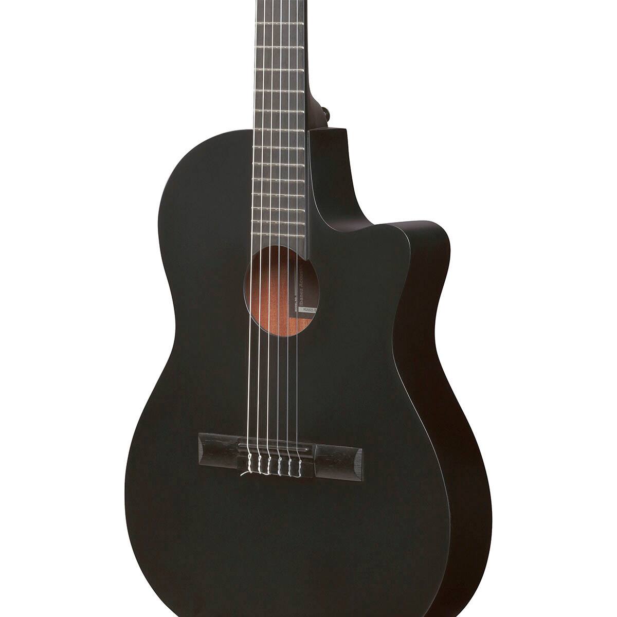 Alt View 5. Ibanez - Ibanez Classical Series GA621 Acoustic Electric Guitar, Black Out.