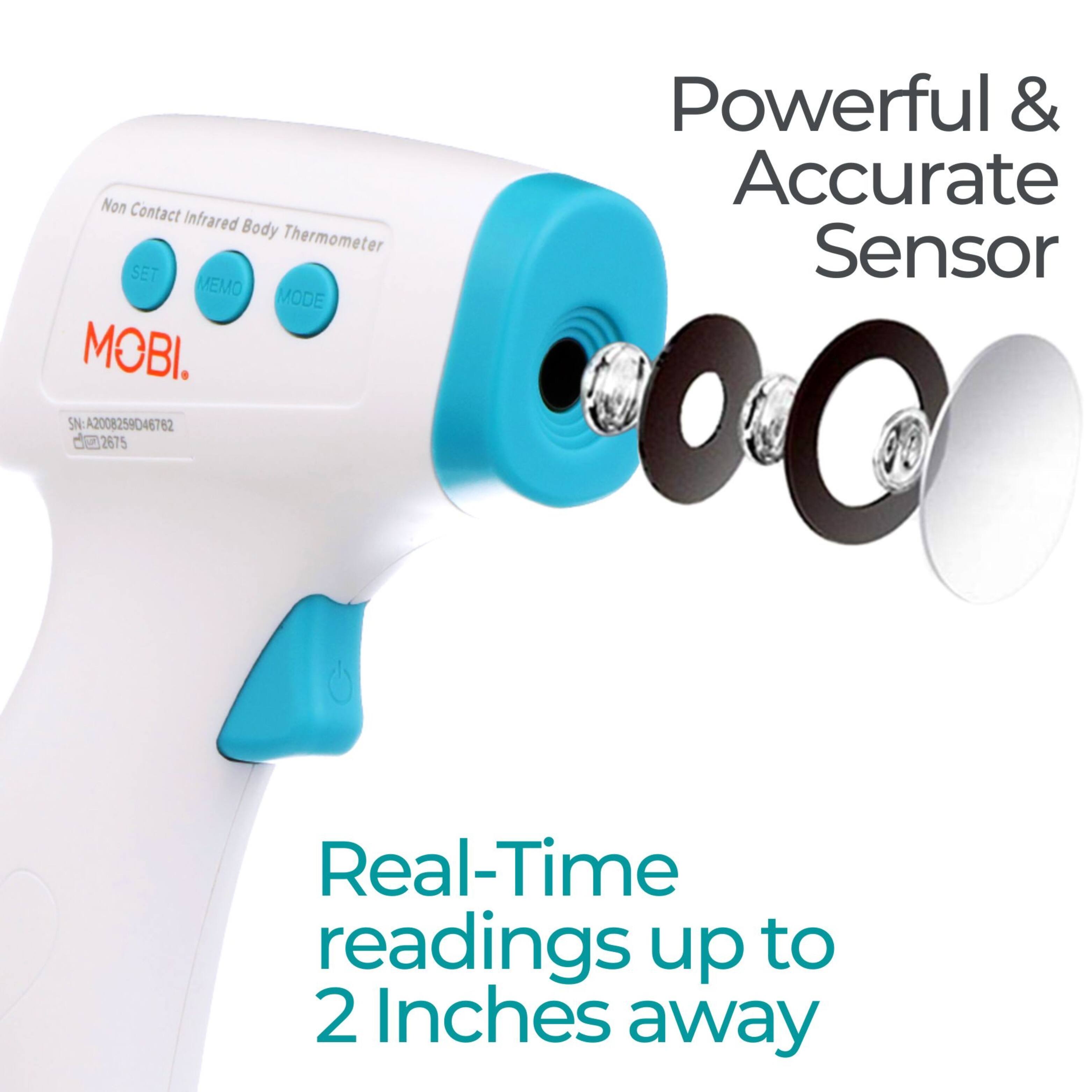 Non Contact Infrared Body Thermometer SET VEMO MODE MOBI.  
SN A2008259046782  
2 2675  
Powerful & Accurate Sensor  
Real-Time readings up to 2 Inches away