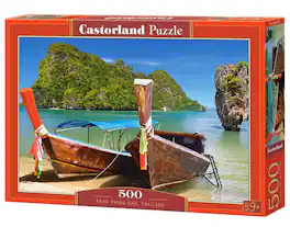 Castorland - 500 Piece Jigsaw Puzzle, Khao Phing Kan, Thailand, Asia, Holiday puzzle, touristic, beach, ocean, B-53551 - Red