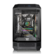 The image features a black computer tower with a clear side panel, showcasing the internal components. The tower is equipped with a MSI GeForce RTX 2080 Ti graphics card, which is a powerful gaming card. The computer also has a thermaltake cooling system to ensure optimal performance and prevent overheating. The tower is a sleek and modern design, perfect for gaming enthusiasts and professionals.