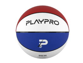 PlayProCo - Premium Rubber Basketball for Kids and Adults - Red, White and Blue