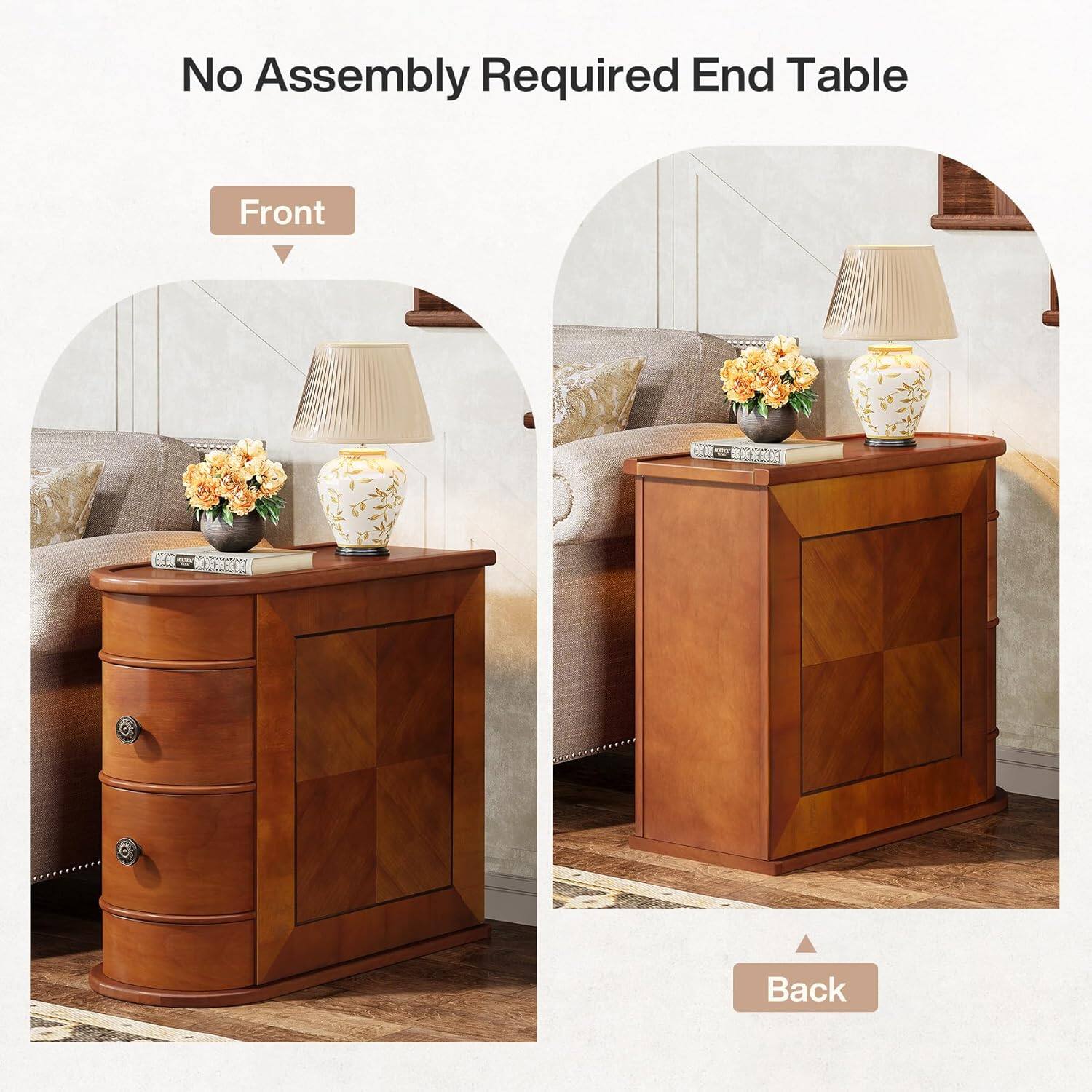 No Assembly Required End Table

Front

Back