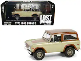 1970 Ford Bronco Gold Metallic with Brown Hood and Top "Lost" (2004-2010) TV Series 1/24 Model Car by Greenlight