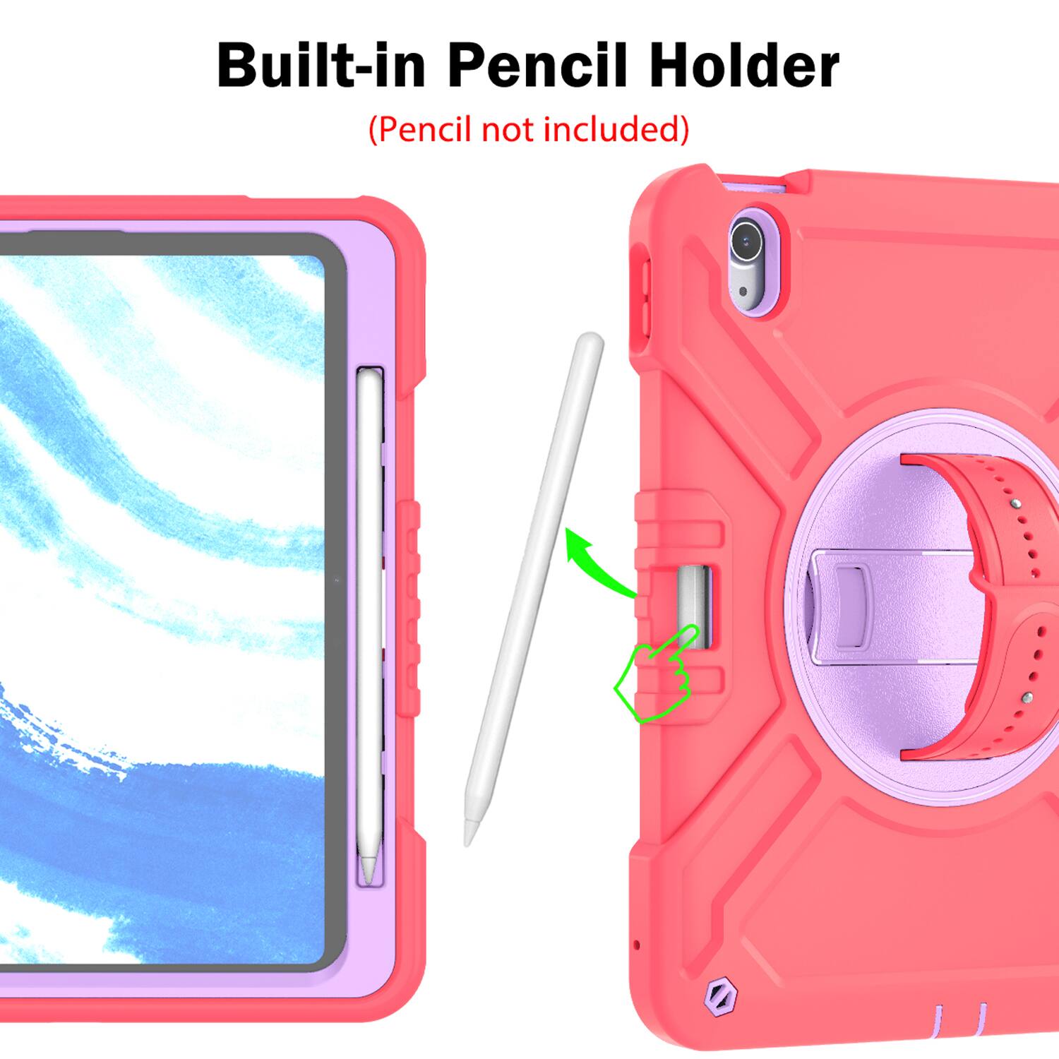 Built-in Pencil Holder  
(Pencil not included)