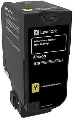 Lexmark  
Yellow Return Program  
Toner Cartridge  

Unison  

Yellow/Jaune/Amarillo  

www.lexmark.com/supplies