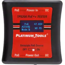 Platinum Tools - PoE++ Tester - PoE Testing - 2 x Network (RJ-45)
