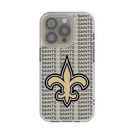 Keyscaper - NFL - New Orleans Saints iPhone Clear Text Backdrop Design Case - 15 - Multicolor