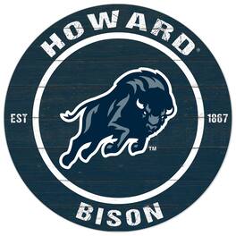 Jardine - Howard Bison 20'' x 20'' Indoor/Outdoor Circle Sign - Blue