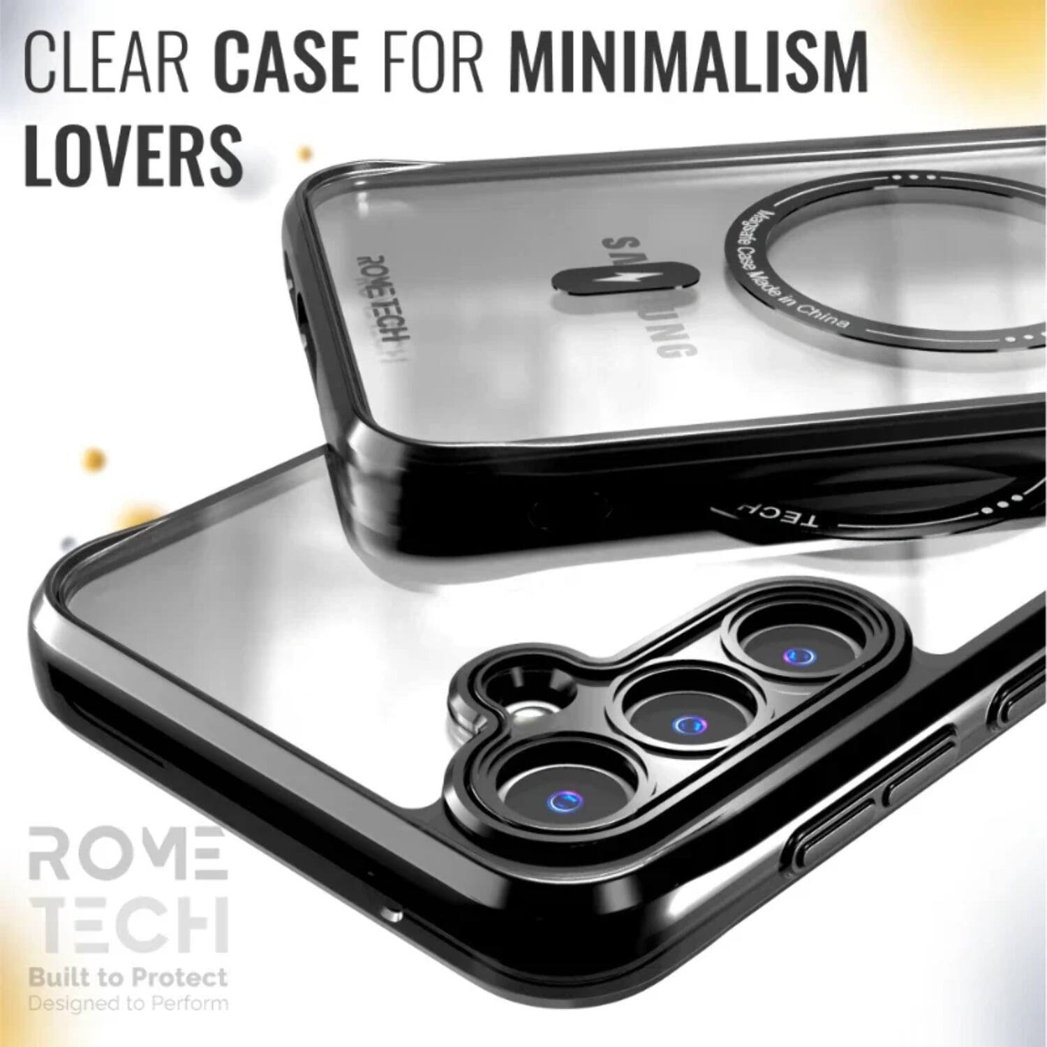 CLEAR CASE FOR MINIMALISM LOVERS

ROME TECH
Built to Protect
Designed to Perform