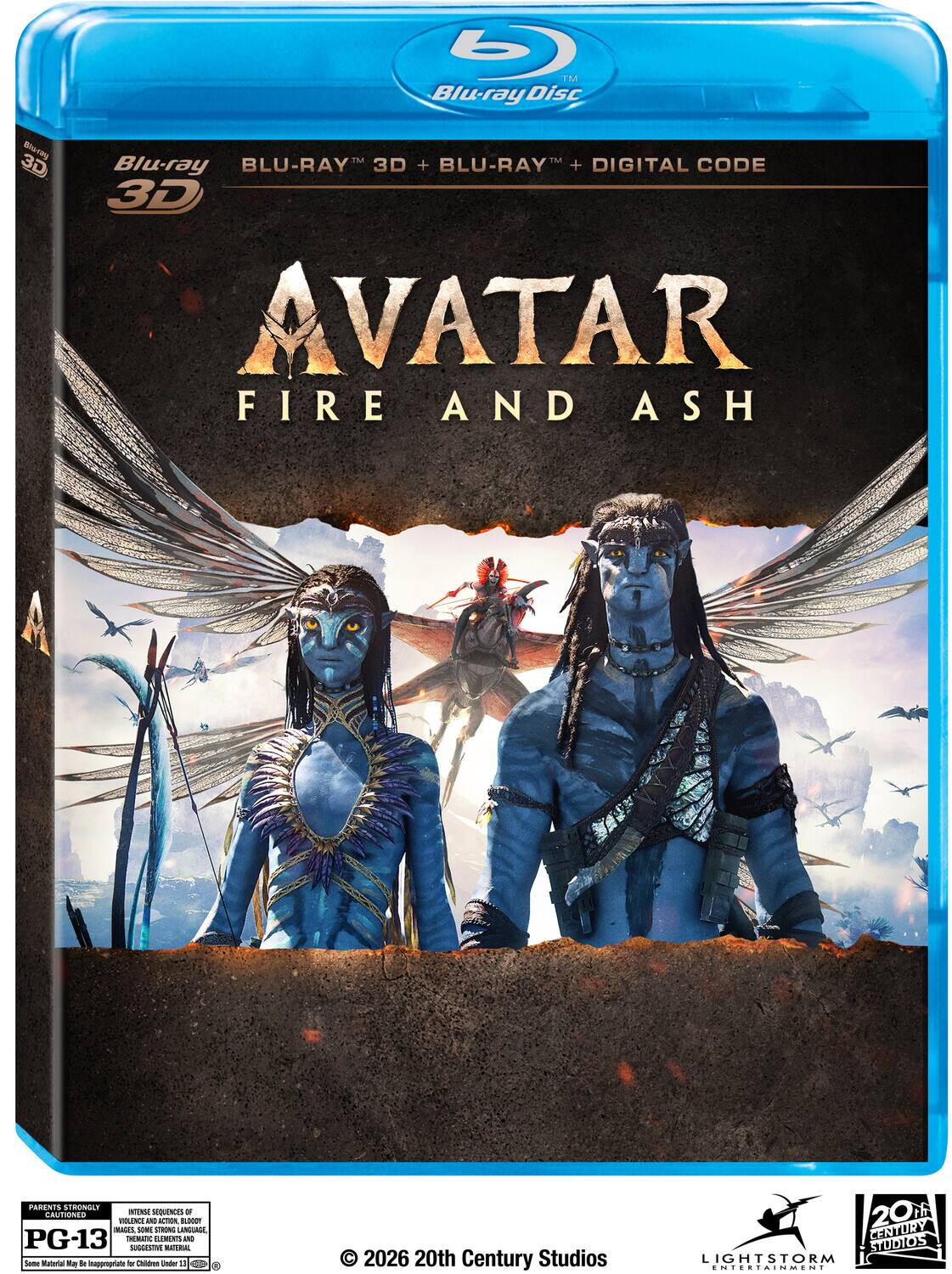 Front. Avatar: Fire and Ash   - BLU-RAY 3-D.