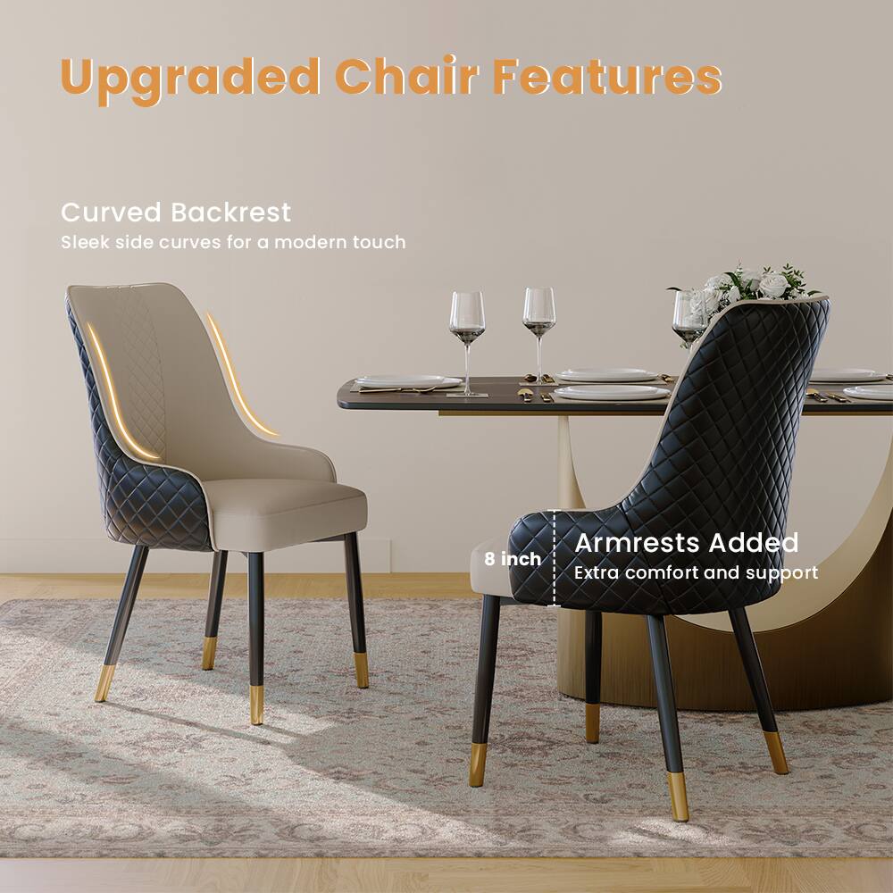 Upgraded Chair Features

Curved Backrest
Sleek side curves for a modern touch

Armrests Added
8 inch
Extra comfort and support