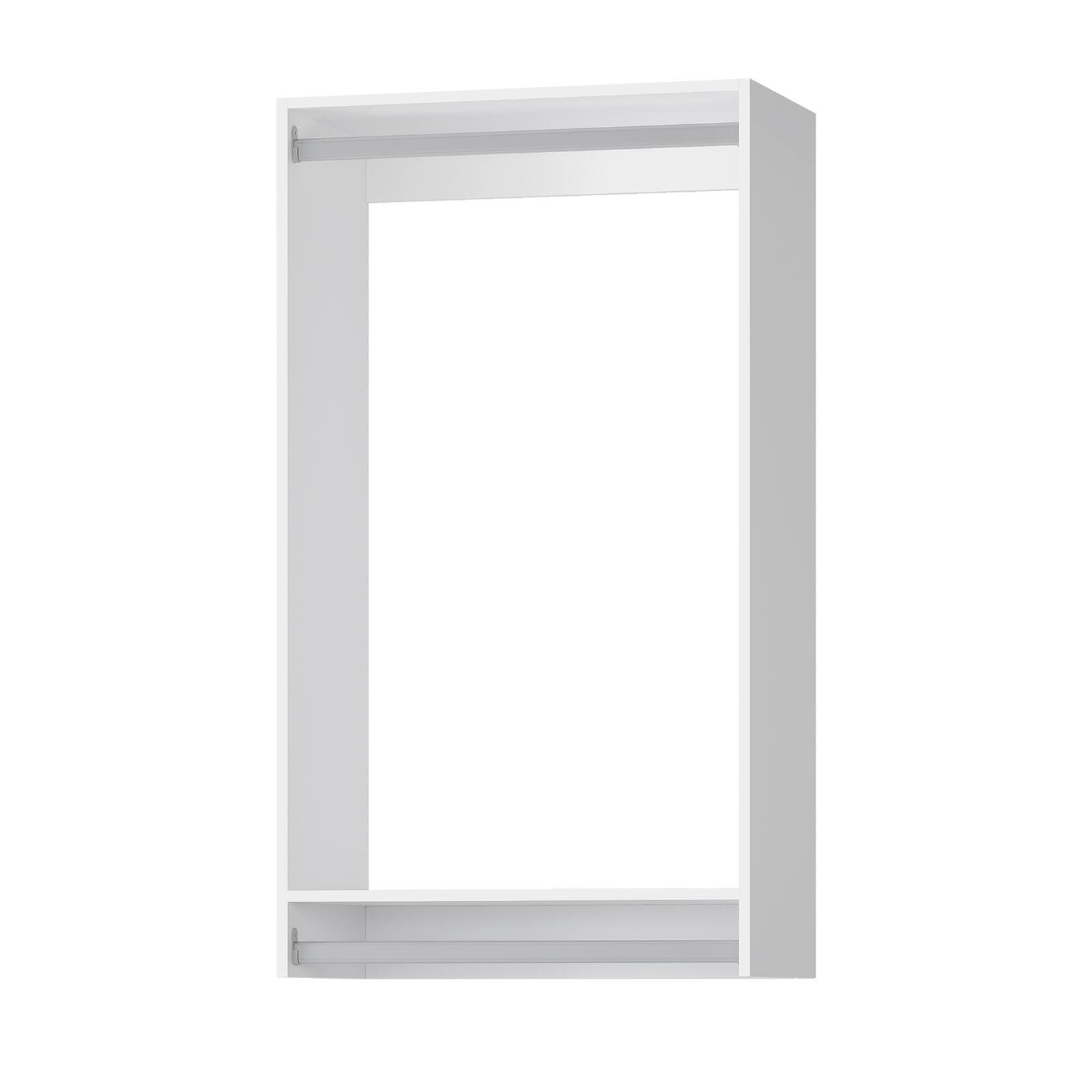 Alt View 7. Roomtec - Roomtec 28.5 in White Double Hanging Closet Unit-Customizable Wall Mounted Modular Closet System for Bedroom Closet - White.