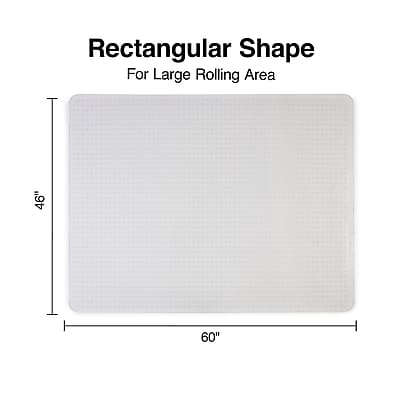 Rectangular Shape  
For Large Rolling Area  

46" x 60"