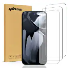 Front. RomeTech - Google Pixel 10 Pro XL Tempered Glass Screen Protector 3 Per Pack - Transparent.