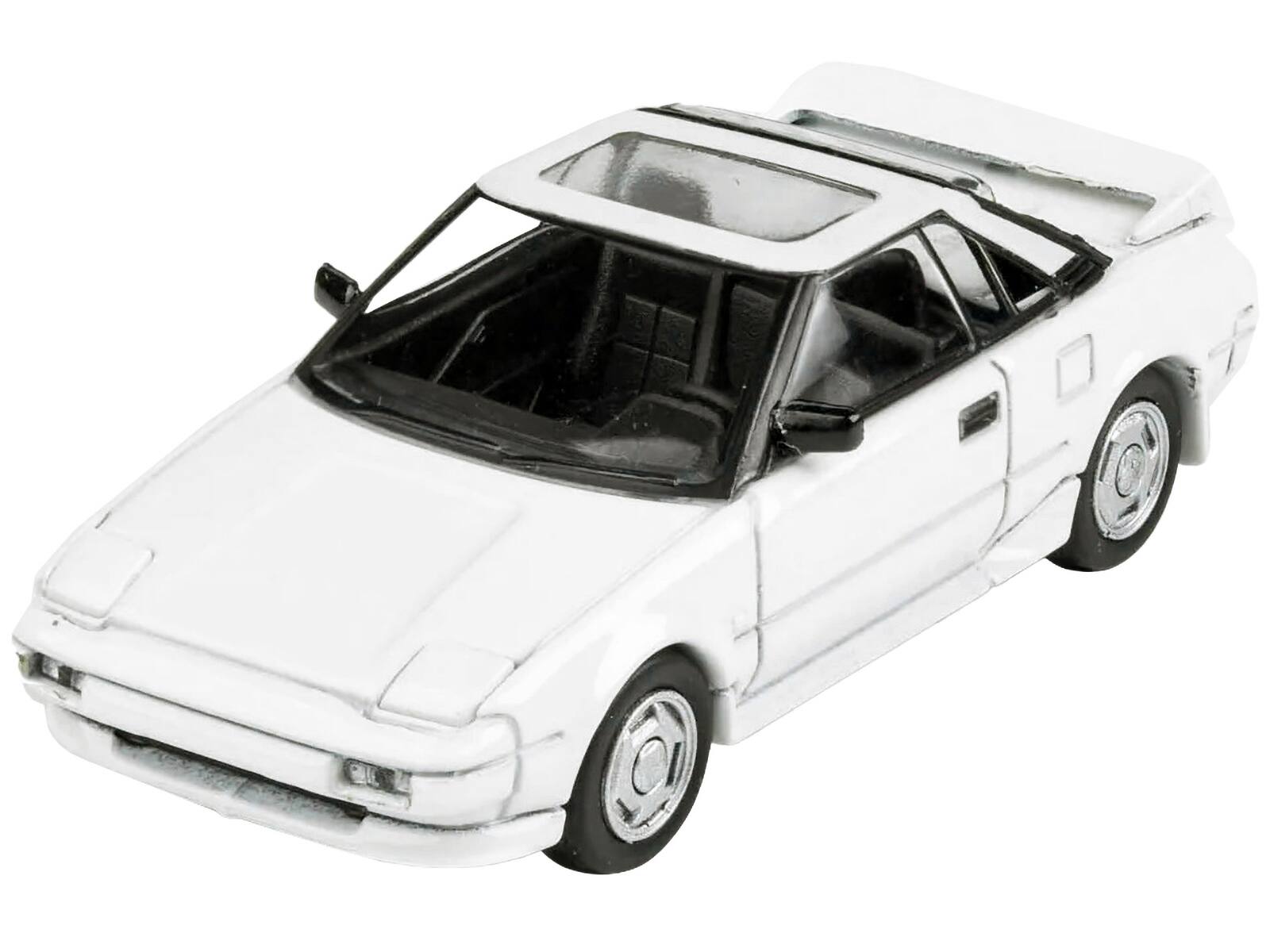 Back. Paragon - 1985 Toyota MR2 MK1 Super White with Sunroof 1/64 Diecast Model Car by Paragon Models - White.