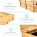 REINFORCED SEATS: Additional braces provide durable support.
HEAT-TREATED WOOD: Helps resist damage and wear over time.
SAFE MATERIALS: ASTM-certified for safe play.