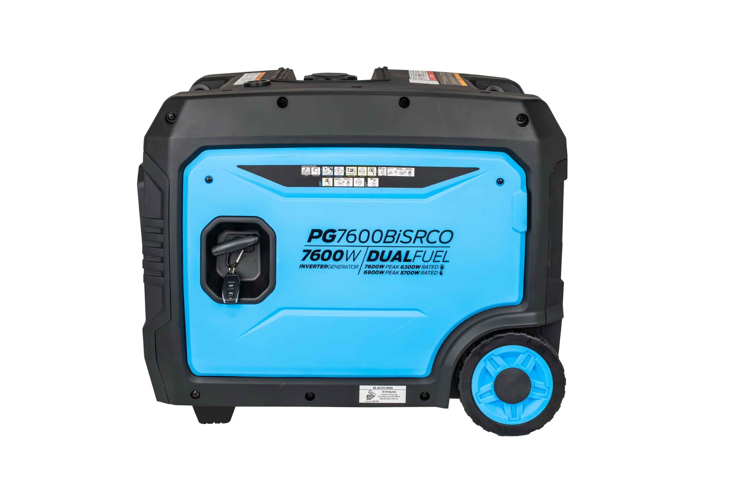 PG7600BiSRCO  
7600W DUALFUEL INVERTER GENERATOR  
7600W PEAK / 6300W RATED  
6900W PEAK / 5700W RATED