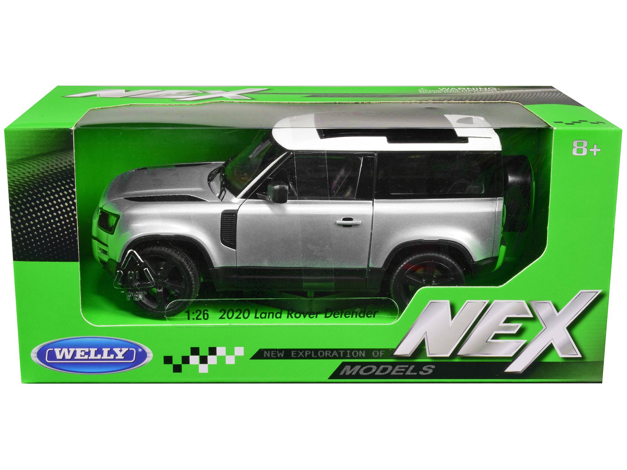 AN e 8+ DI WELLY 1:26 2020 Land Rover Defender NEW EXPLORATION MODELS OF NEX