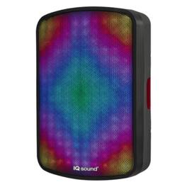 iQ Sound - 15” Portable Bluetooth Speaker with True Wireless Technology & FM Radio - Black