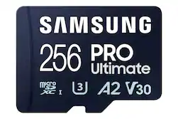 Samsung - Pro Ultimate and Adapter 256GB microSDXC Memory Card - Front_Zoom