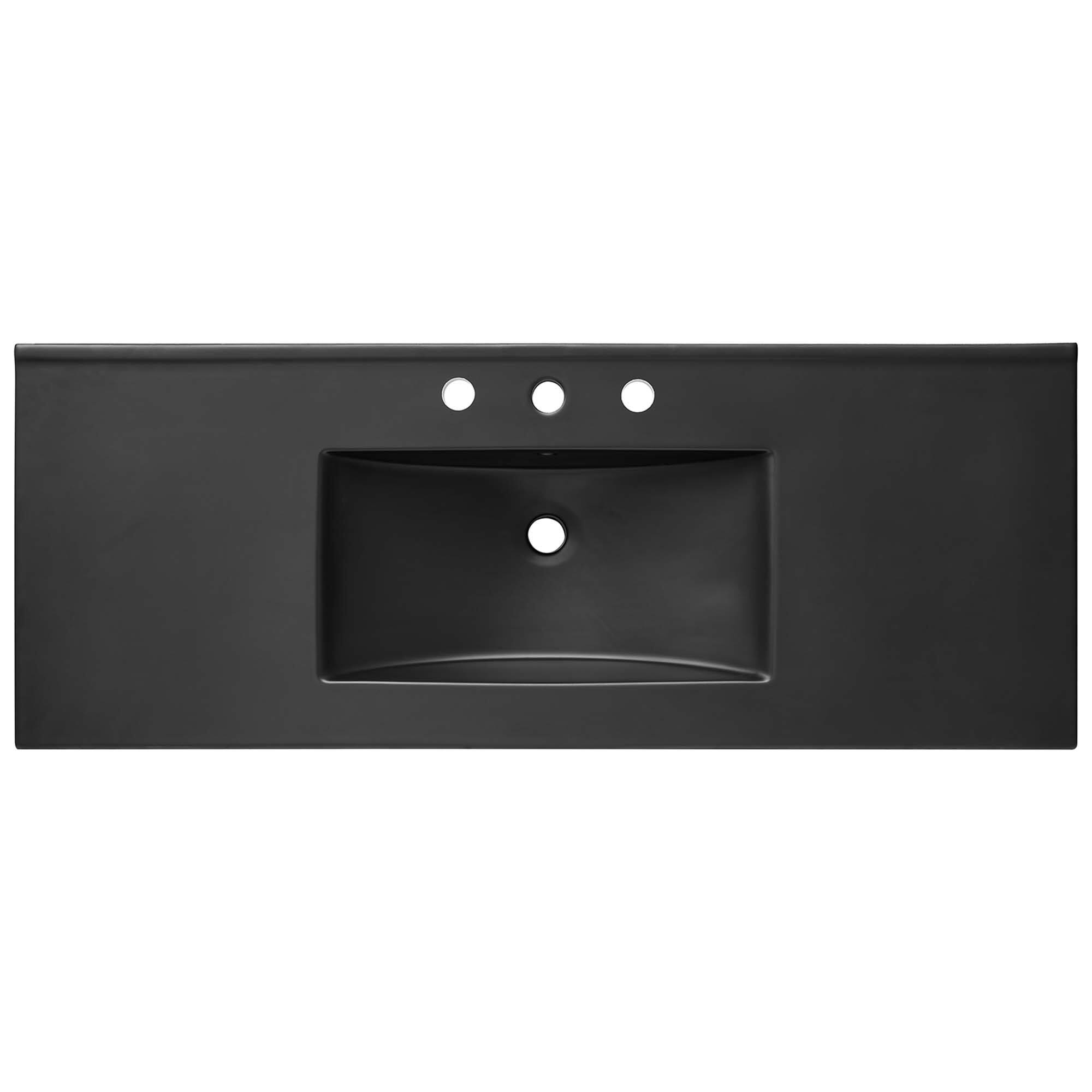 Alt View 10. Modway - Chaucer Bathroom Vanity with Black Basin Included by Modway - Black Black.