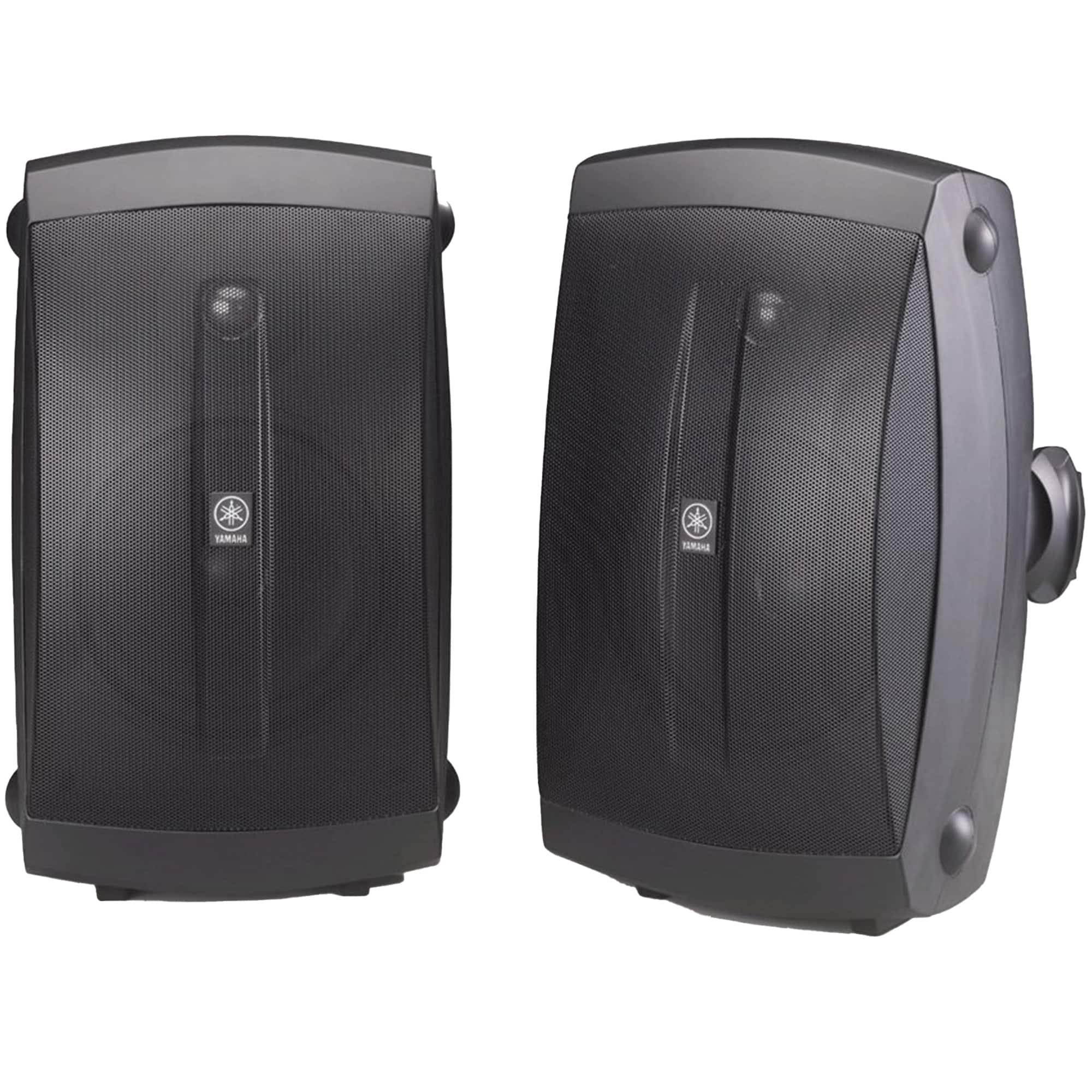 Front. Yamaha - 6.5" High-Performance Wall-Mount Outdoor Speakers (Pair) - Black.