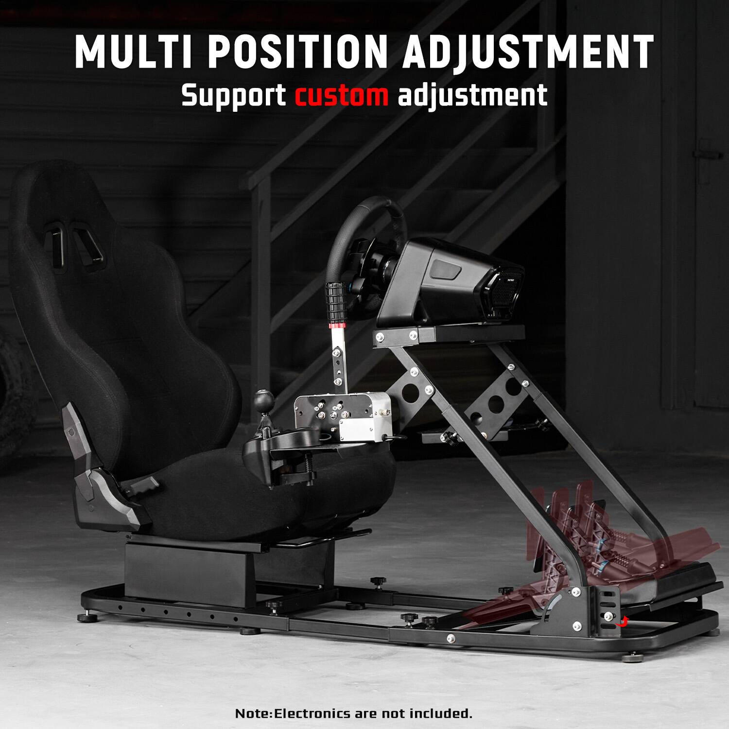MULTI POSITION ADJUSTMENT  
Support custom adjustment  

Note: Electronics are not included.
