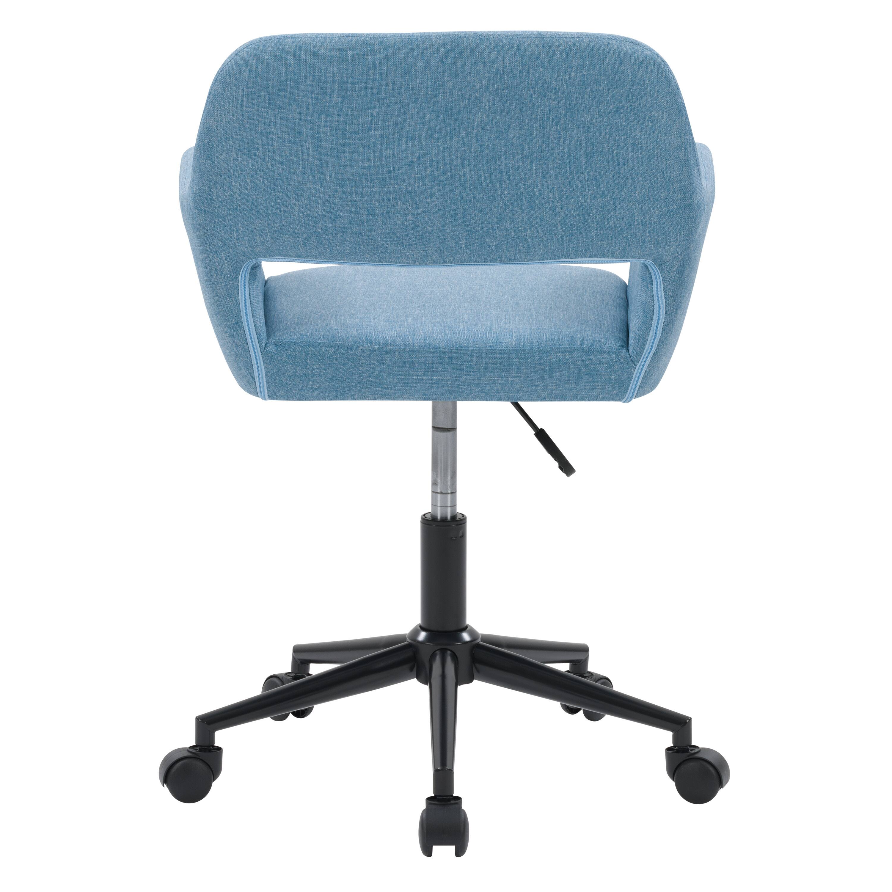 Alt View 13. CorLiving - Marlowe Upholstered Task Chair - Light Blue.