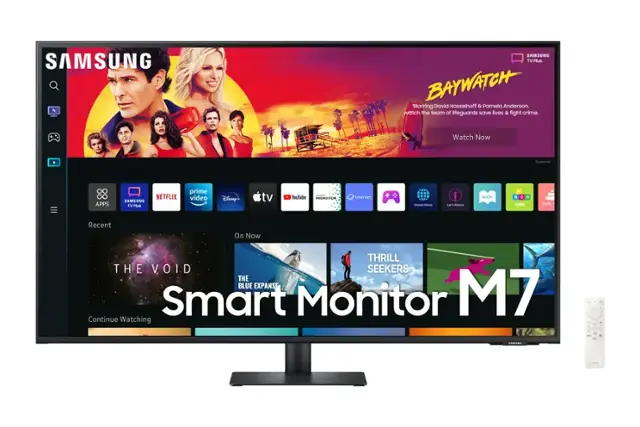 Samsung - M7B Series 43" Smart Tizen 4K UHD Monitor with HDR10 (HDMI, USB-C) - Black