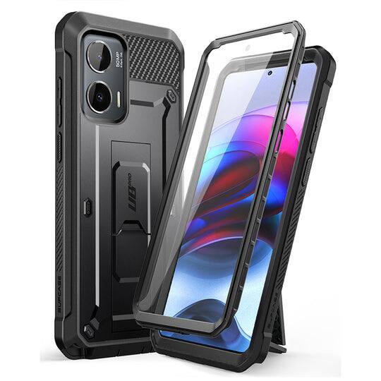 Left. SUPCASE - Unicorn Beetle Pro Rugged Holster Case for Moto G Stylus (2024) – Full-Body Protection with Kickstand & Belt Clip - Black.
