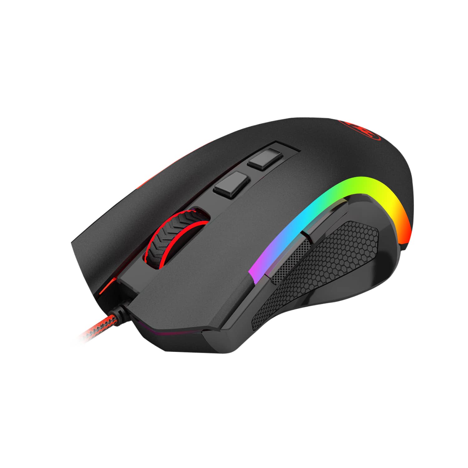 Alt View 11. REDRAGON - Griffin M607 Wired Optical Gaming Mouse - Black.