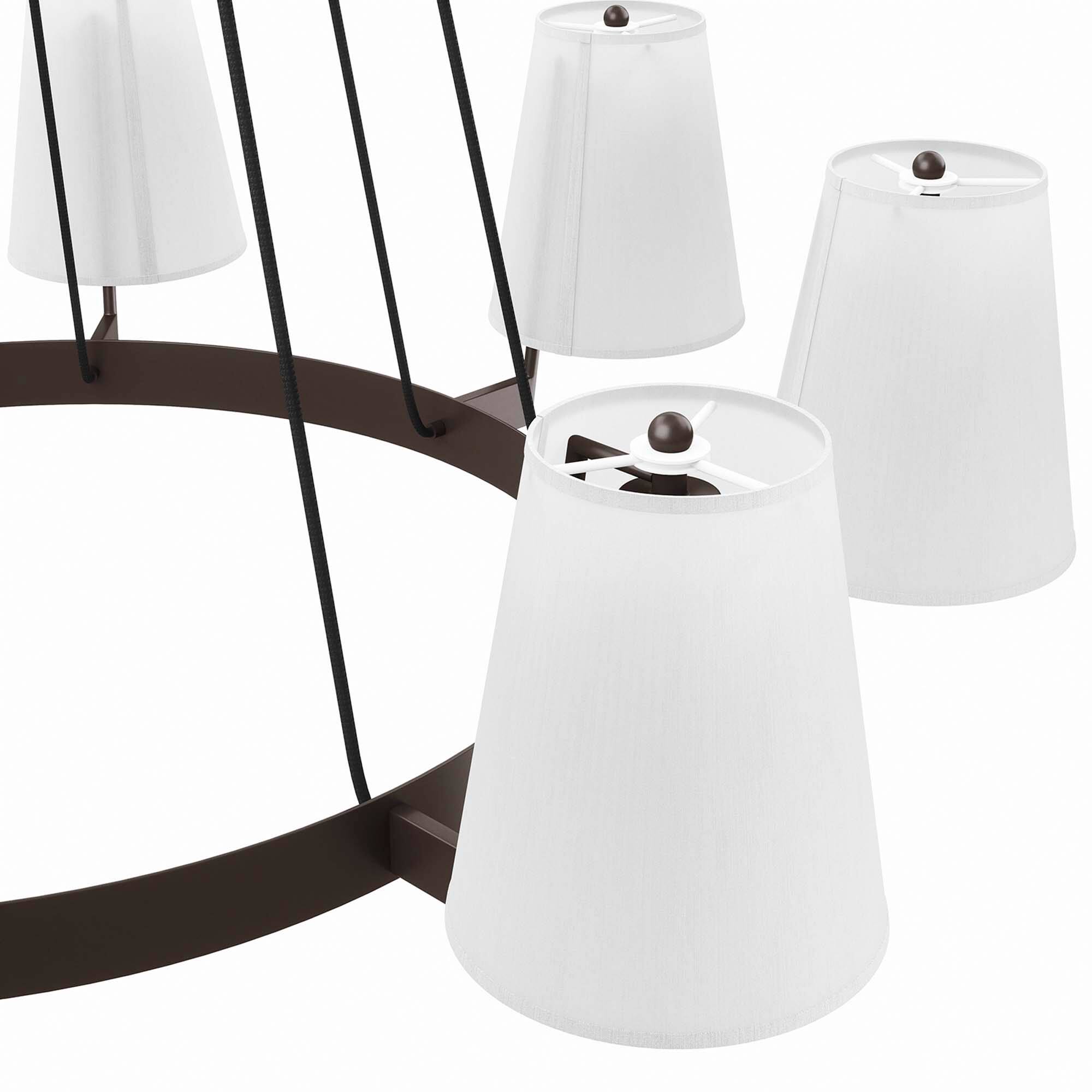 Alt View 5. Modway - Surround 8-Light Chandelier by Modway - White Bronze.