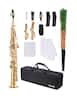 VEVOR - Straight Soprano Saxophone, B Flat, Brass Saxophone Beginner Kit with Carrying Case, Mouthpiece, Cleaning Cloth Rod - Gold