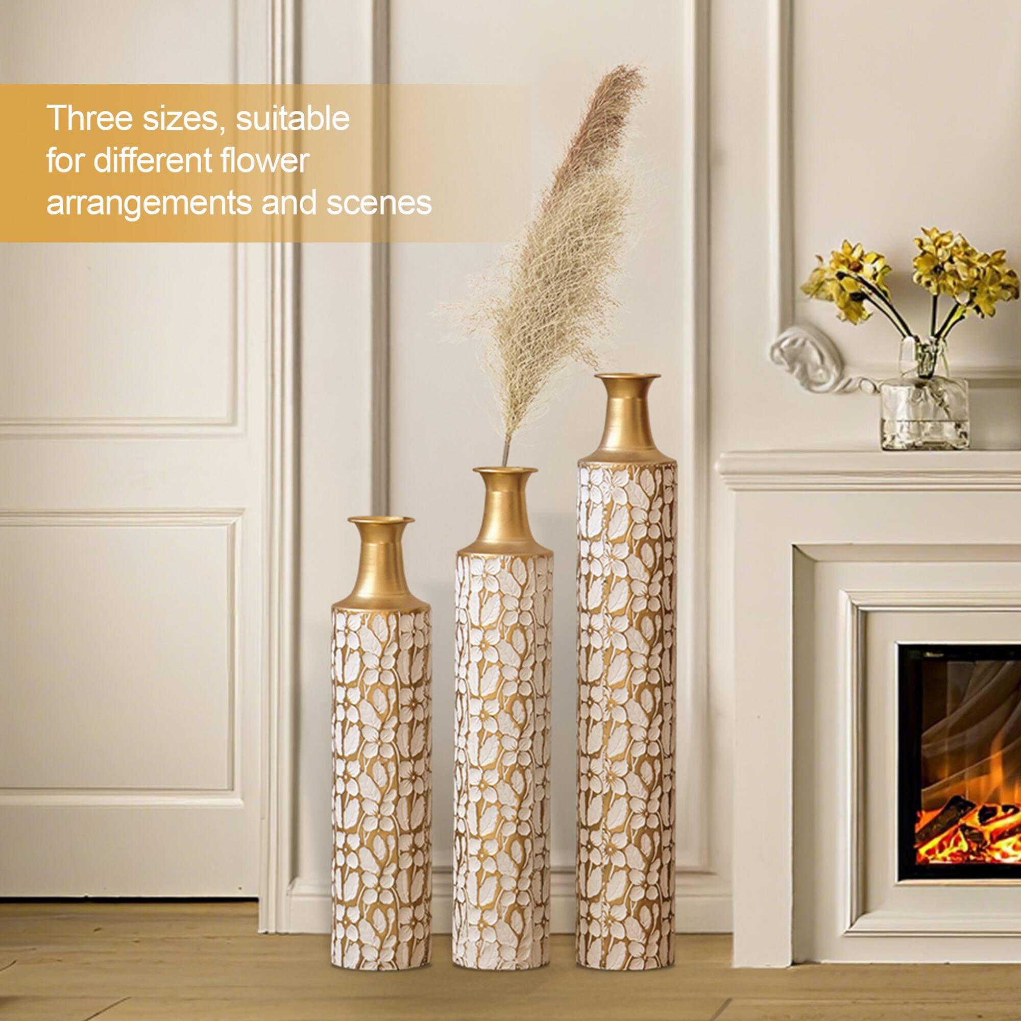 Three sizes, suitable for different flower arrangements and scenes