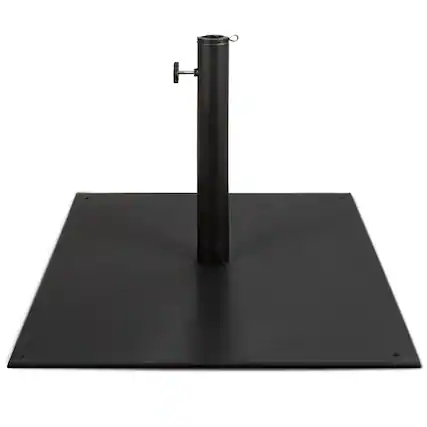 Front. Best Choice Products - Best Choice Products 38.5lb Steel Umbrella Base, Square Patio Stand w/ Tightening Knob and Anchor Holes - Black - Black.