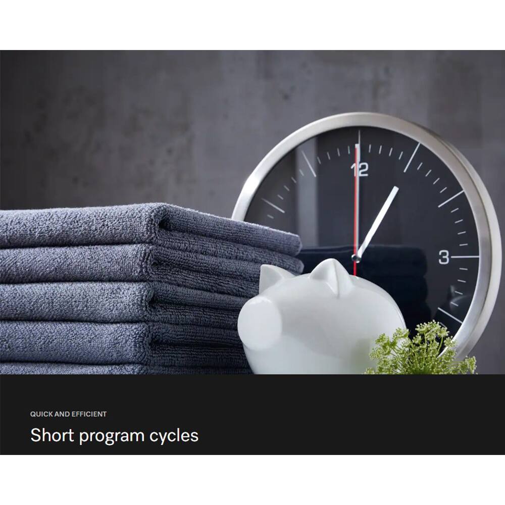 QUICK AND EFFICIENT
Short program cycles
2 3