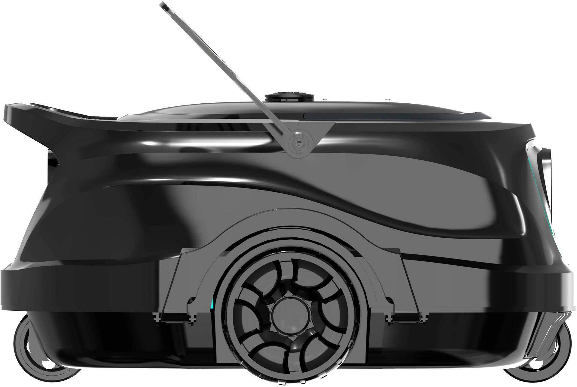 Alt View 11. Wybot - A1 Cordless Robotic Pool Cleaner for In-Ground Pools up to 1076sq.ft, Pool Vacuum with Infrared Sensors - Black.