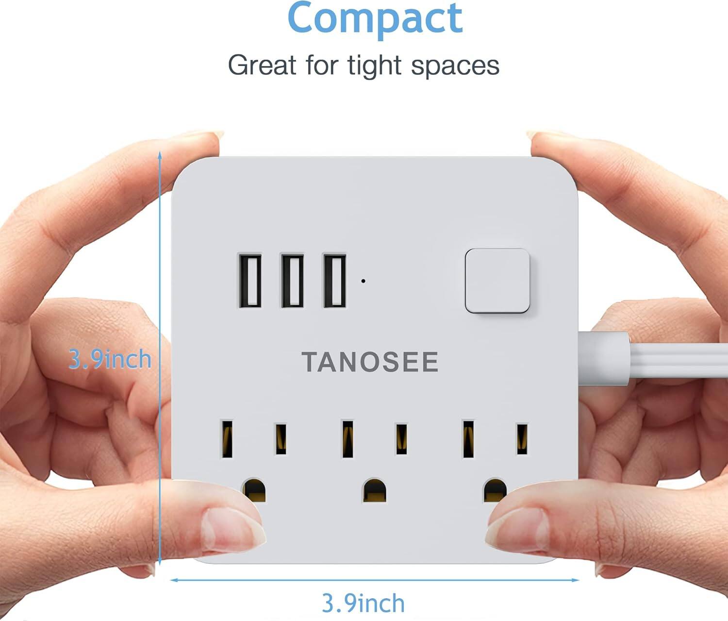 Compact  
Great for tight spaces  

3.9 inch  
3.9 inch  

TANOSEE